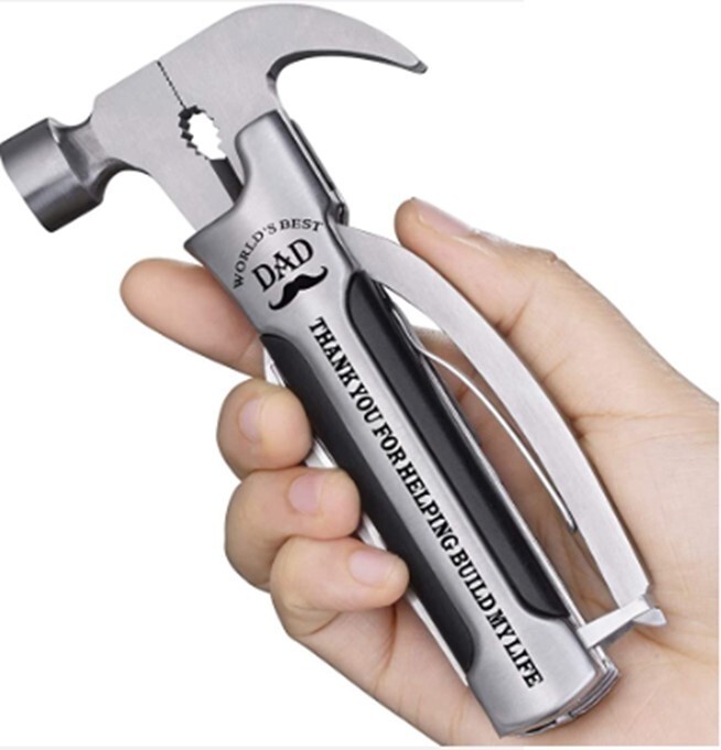 VEITORLD All in One Survival Tools Small Hammer Multitool Gifts for Dad