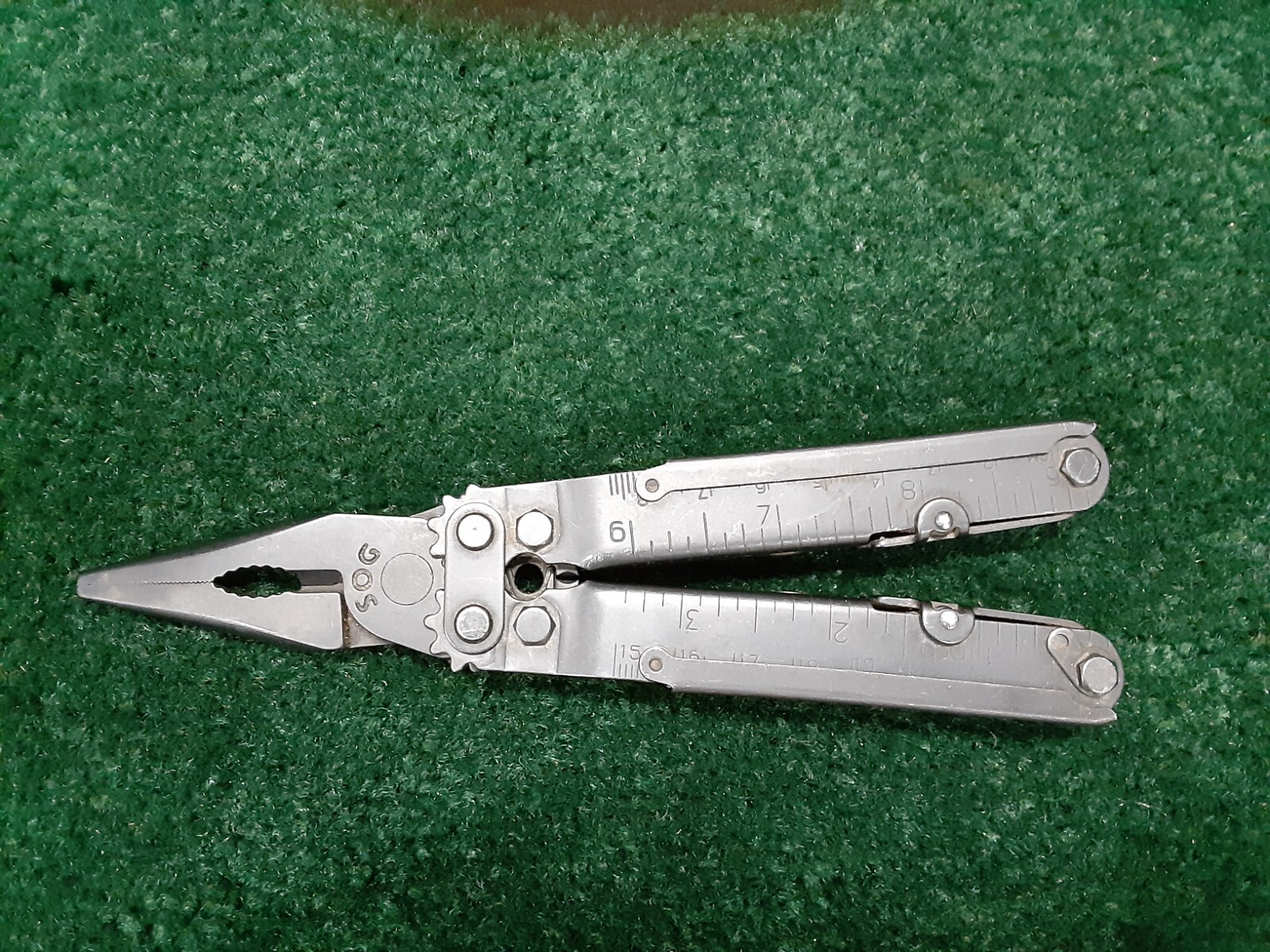 SOG 10 Function Multi Tool w Black Military Finish & Factory Edge