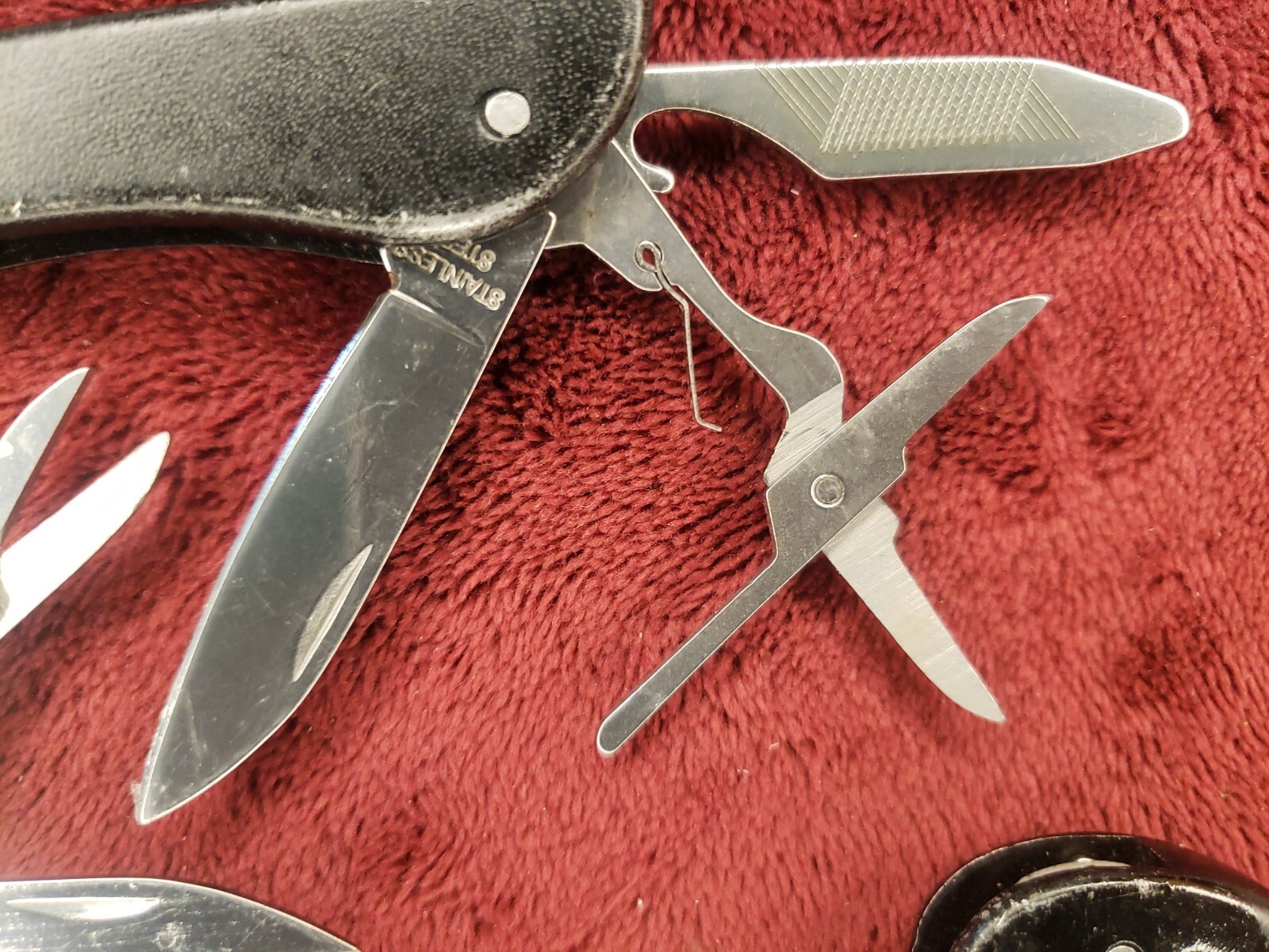 Lot 3 Black Carabiner Multitool with advertising