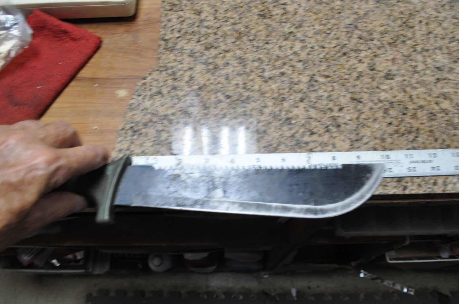 Ozark Trail 10” Machete With Saw Teeth NO SHEATH, Used, see pictures for info