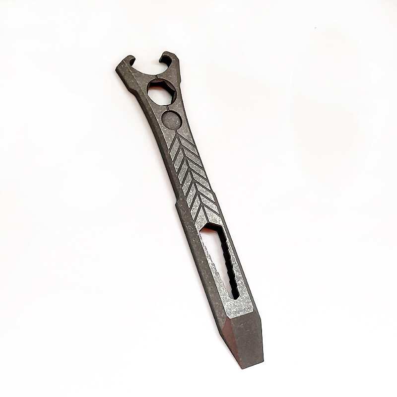 Titanium alloy crowbar multifunctional tool outdo bottle opener hexagonal wrench
