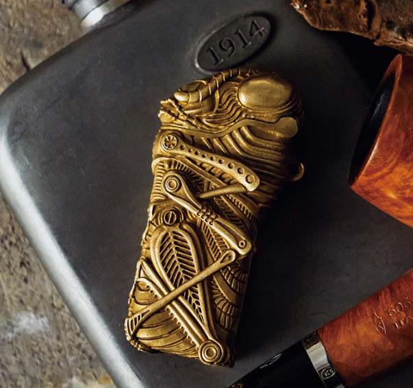 Handmade Brass Grasshopper Flip Lighter Shell for Cricket Luxury Goods