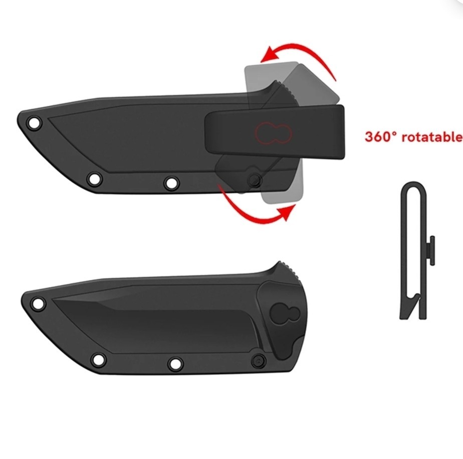 Ozark Trail 6 Pieces Hunting Knives Set, 3- 8 inch Fixed Blade Knife, 3 Sheaths
