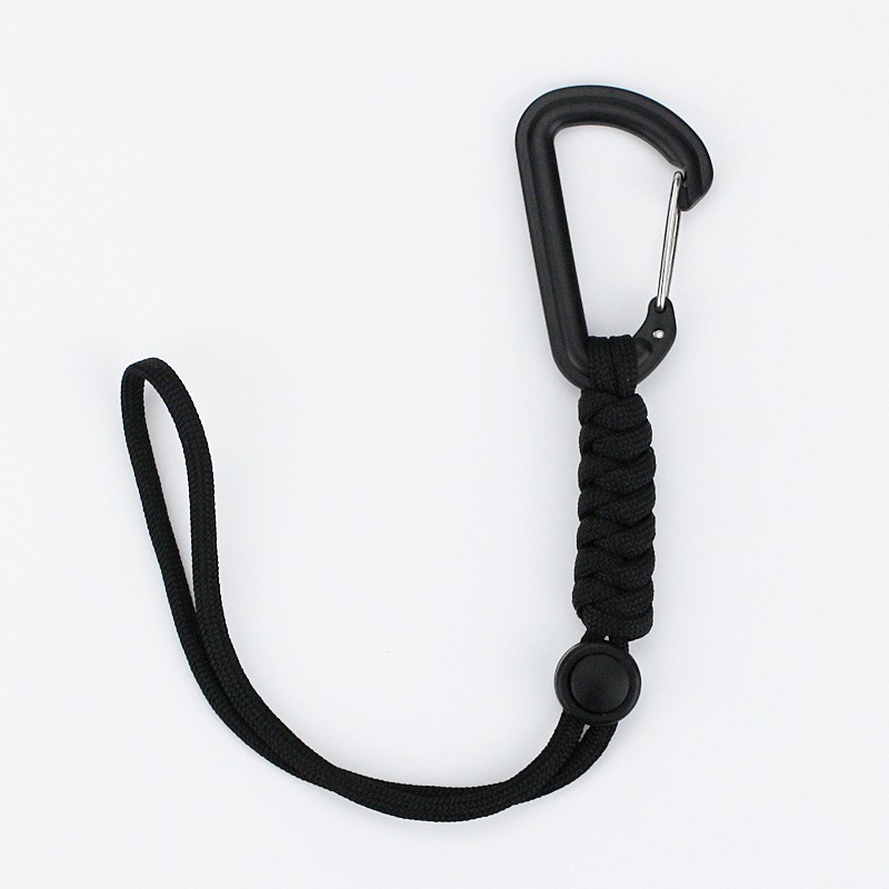 Outdoor Tactical Hook Bag Carabiner Camping Emergency Paracord Keychain