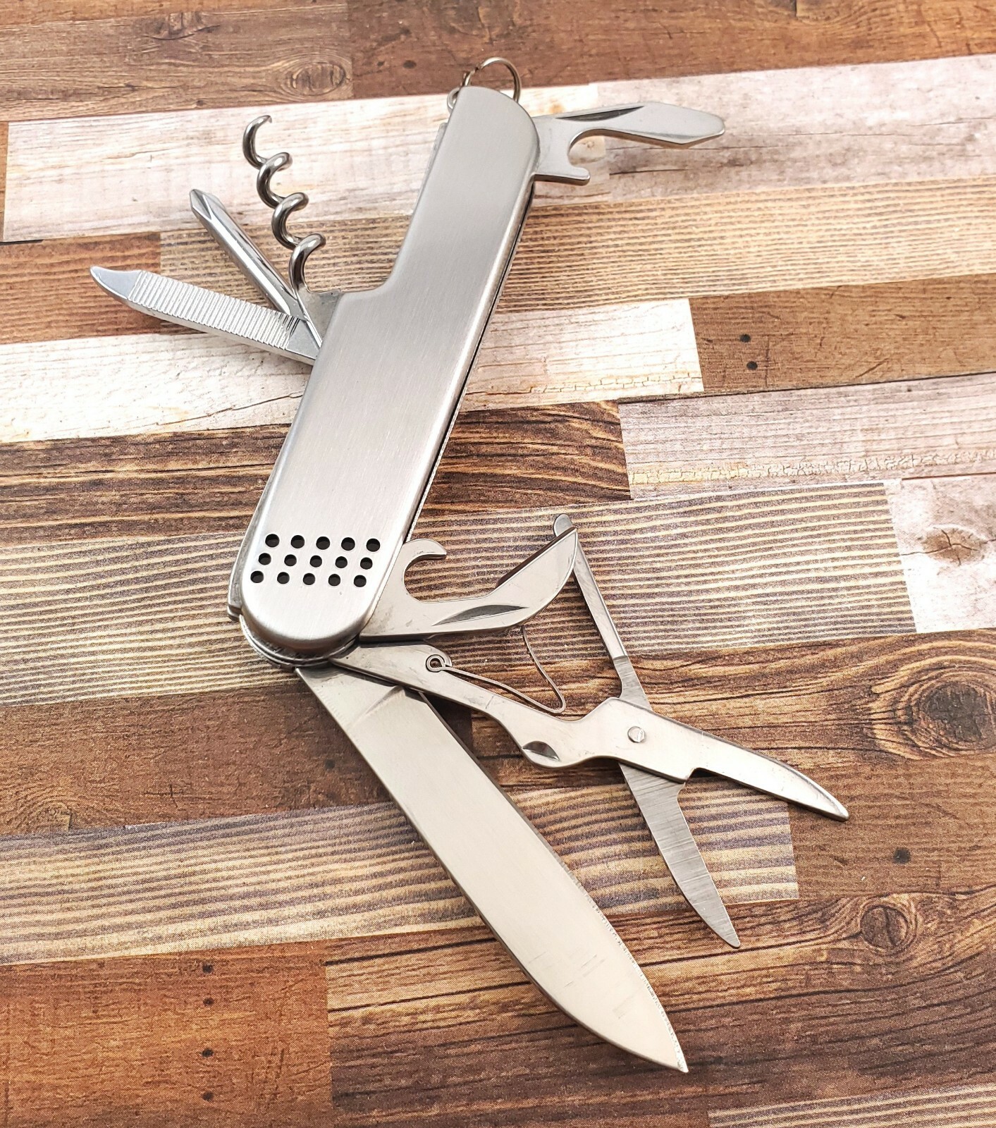 Multi-Tool Stainless Steel Pocket Knife with nylon Belt Holster