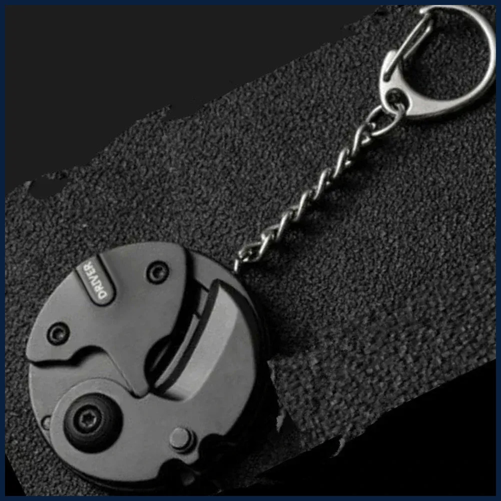 Multifunctional Keychain Screwdriver Hexagon Coin Outdoor EDC Tool Hexag