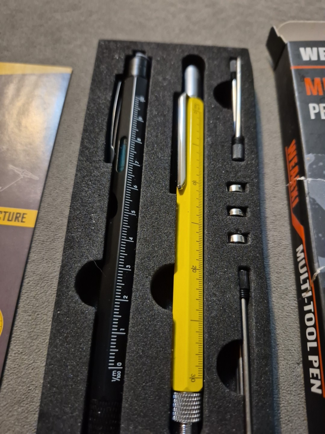 Multi Tool 9 In 1 W/Batteries Pen Stylus Screwdriver Light Level Ruler 2 Pack
