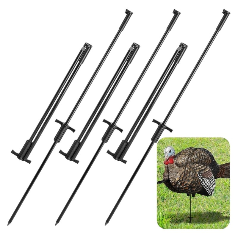 Folding Turkey Hunting Stake Lightweight Portable Aviation Aluminum Alloy Tool