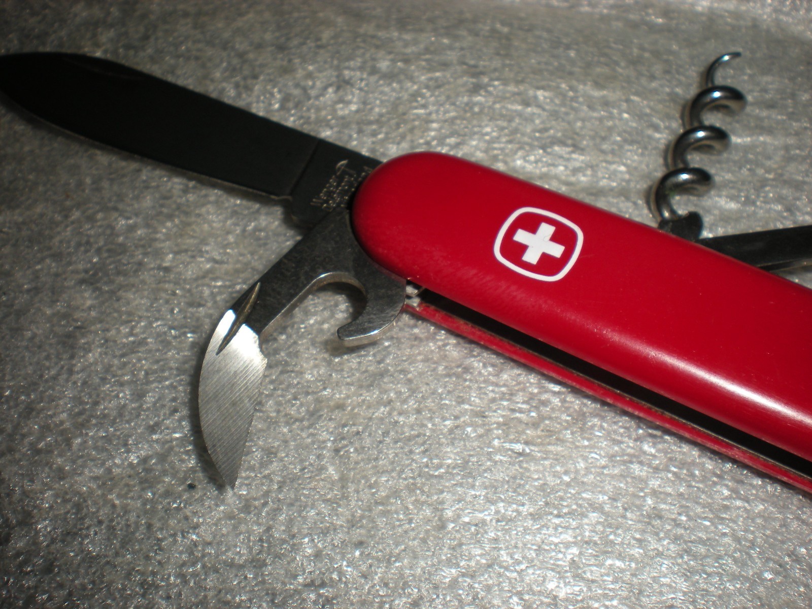 Swiss Army Knife Red Wenger Delemont Stainless 6 Functions Multi Tool