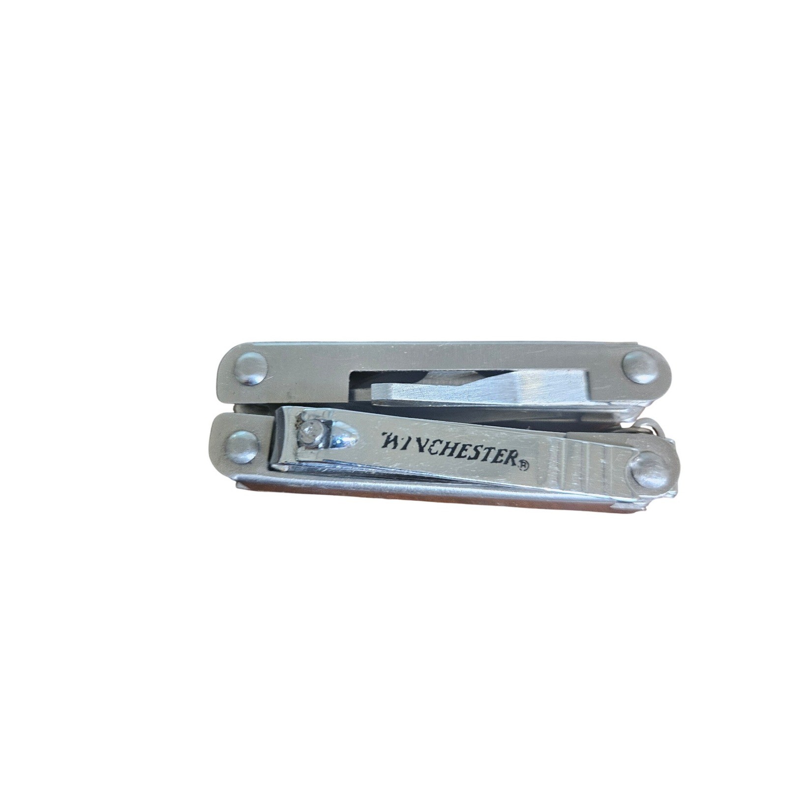 Winchester Multi-Tool Unisex OS Silver Nail Clipper Pocket Folding Tool