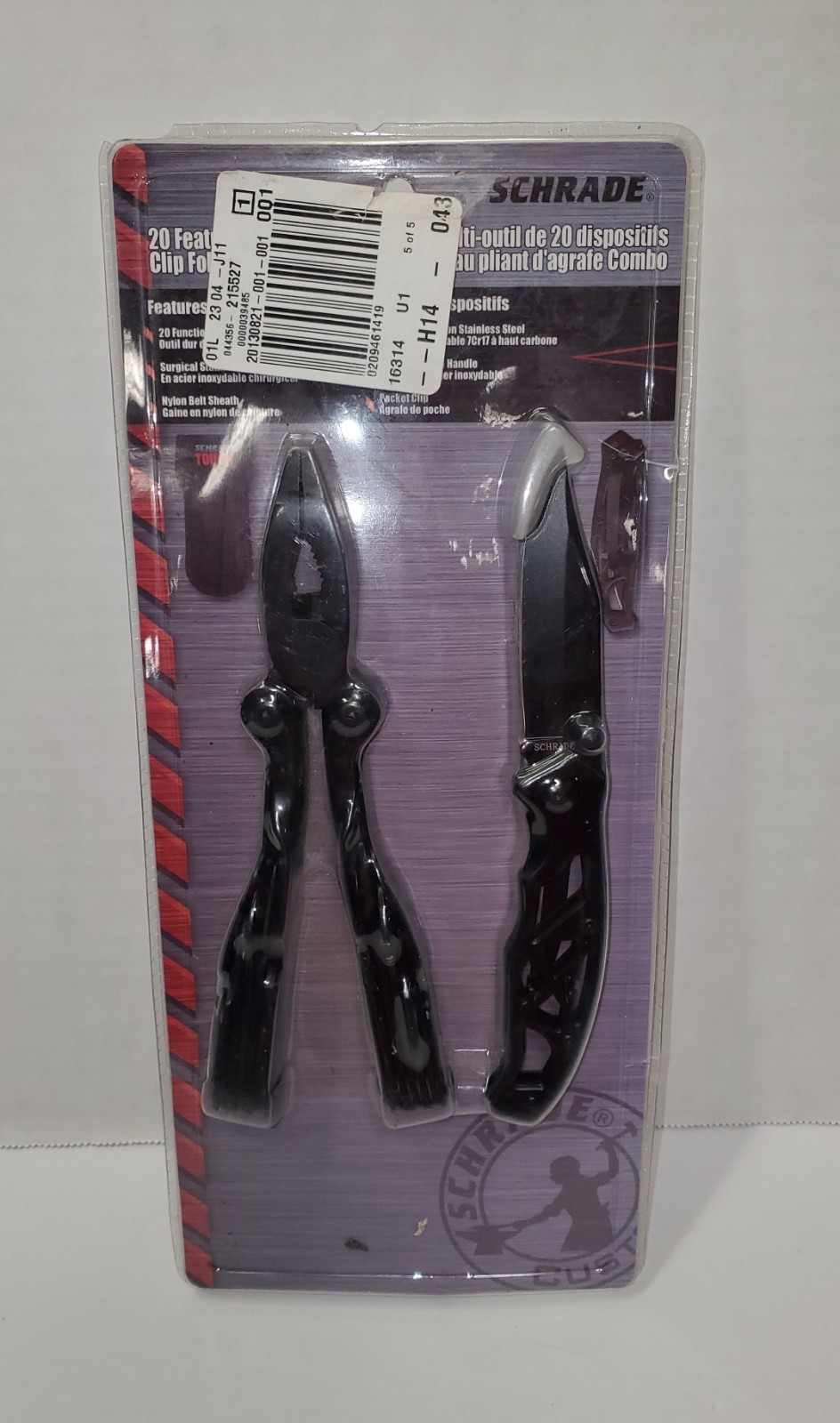 Schrade Tough Combo Multi-Tool&Knife Set●Brand New In Package●Dated 2010●W/Pouch