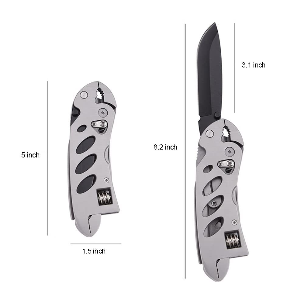 Multitool Wrench With 7 Tools/pliers/wire Cutter/flat Screwdriver/phillips Screw