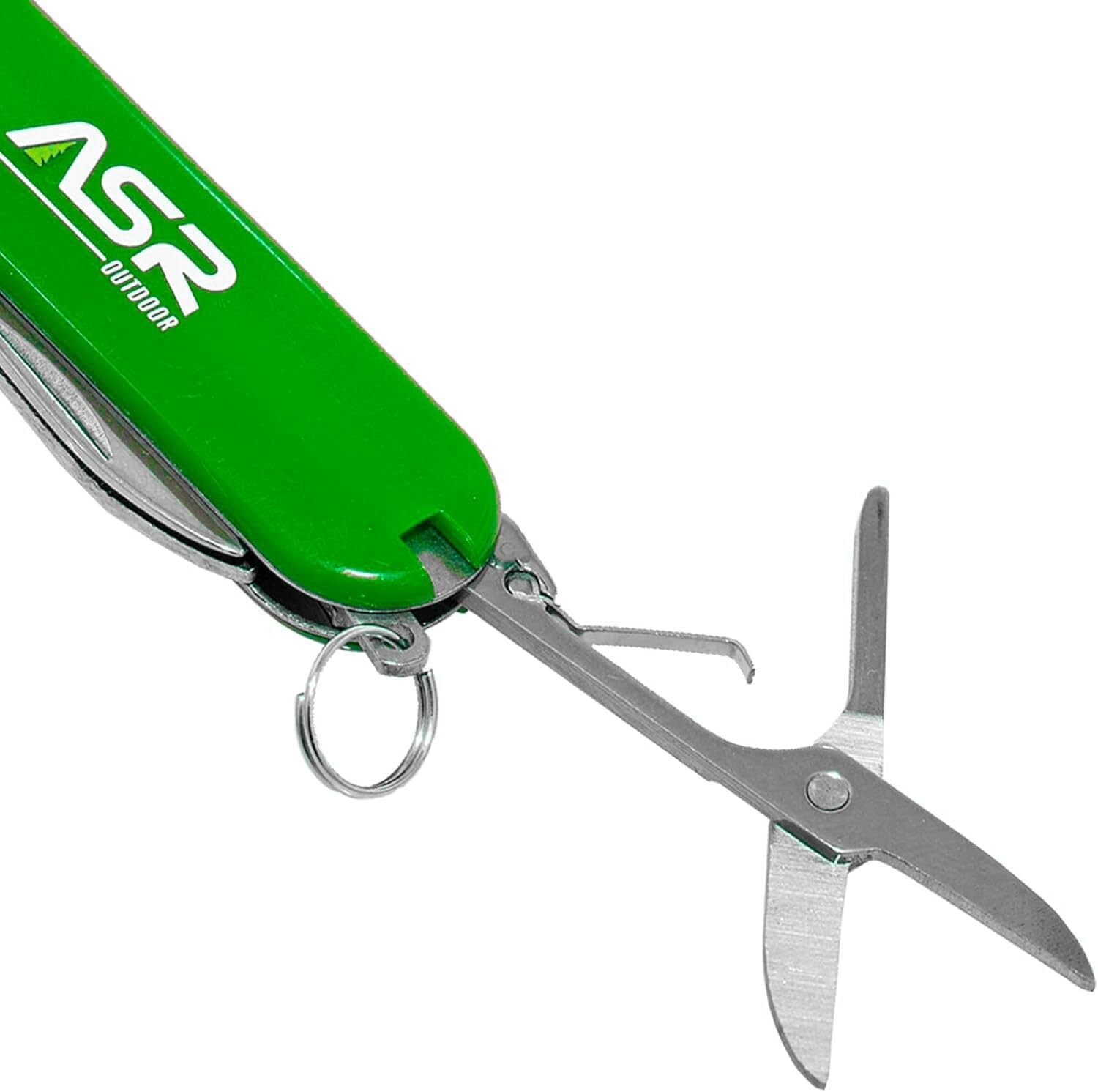 ASR Outdoor Mini EDC Small Pocket Knife Multi Tool – LOGO Green
