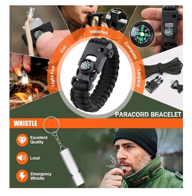 Brand New Survival Toolkit – Multi-Piece Emergency Set in Hard Plastic Case