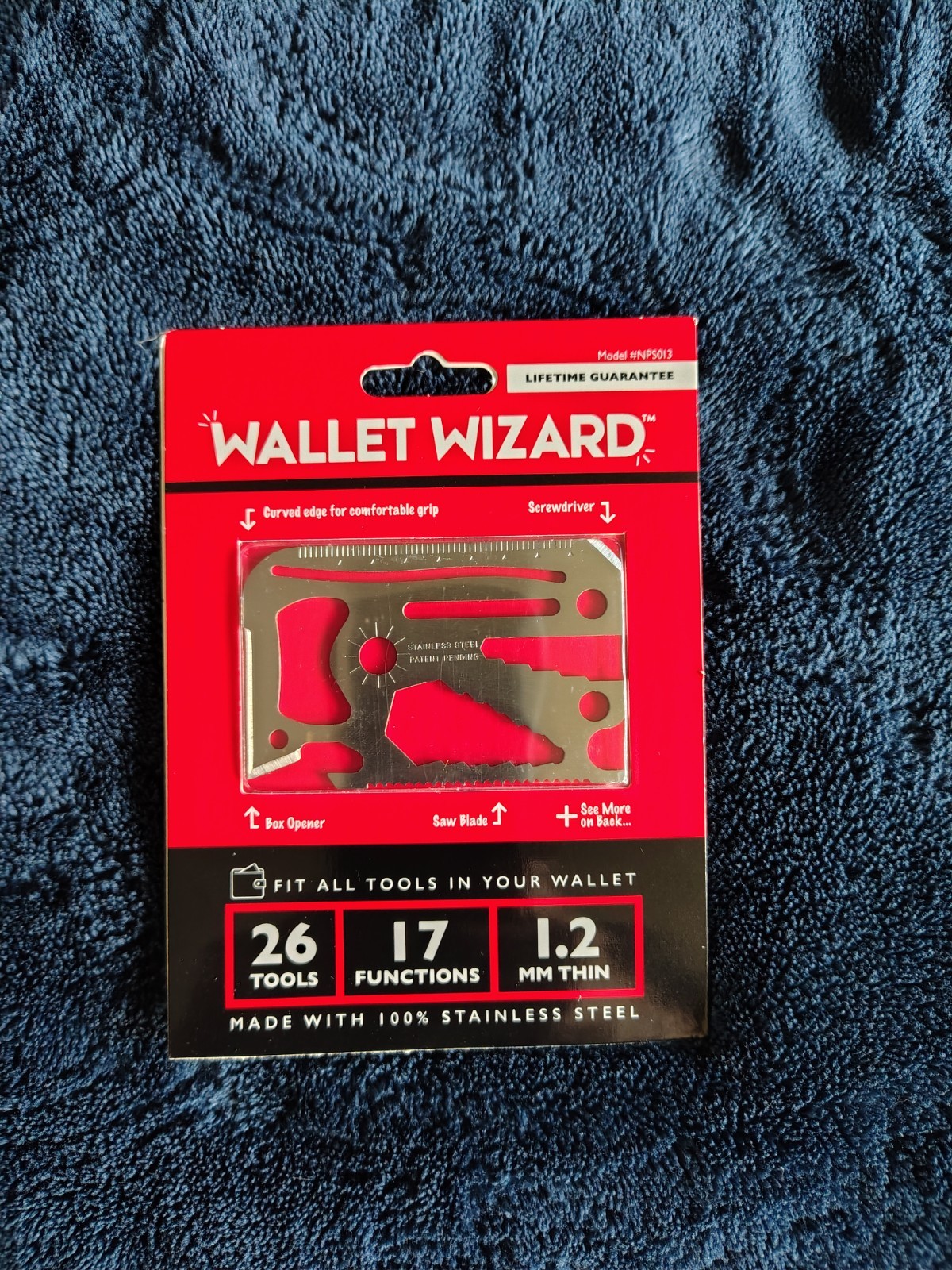 Wallet Wizard 26-In-1 Stainless Steel Multi/Survival Tool