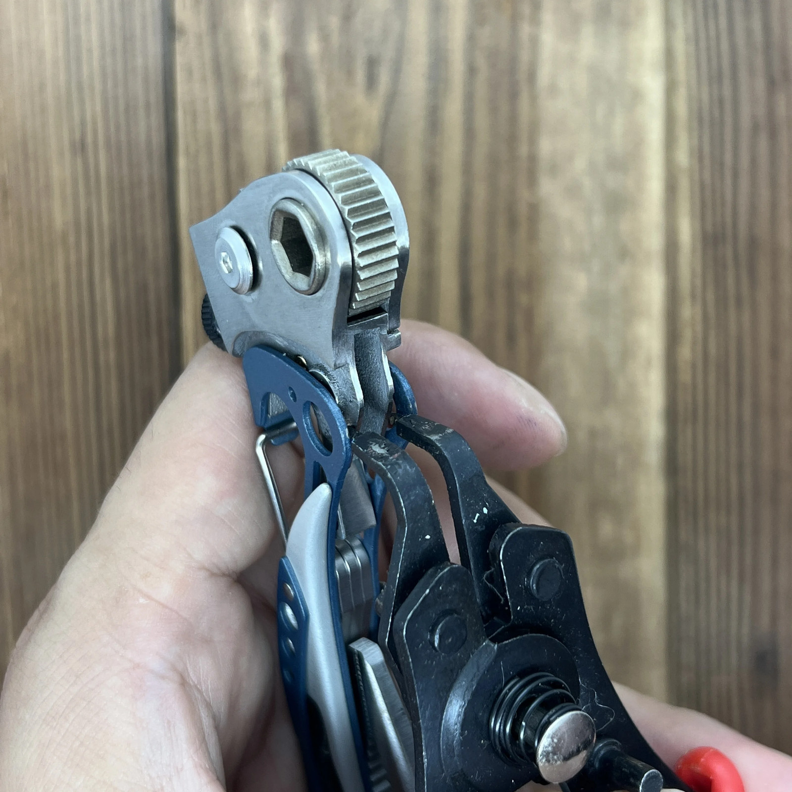 Tail Extension with Ratchet and Bit Driver For Leatherman Skeletool Accessories