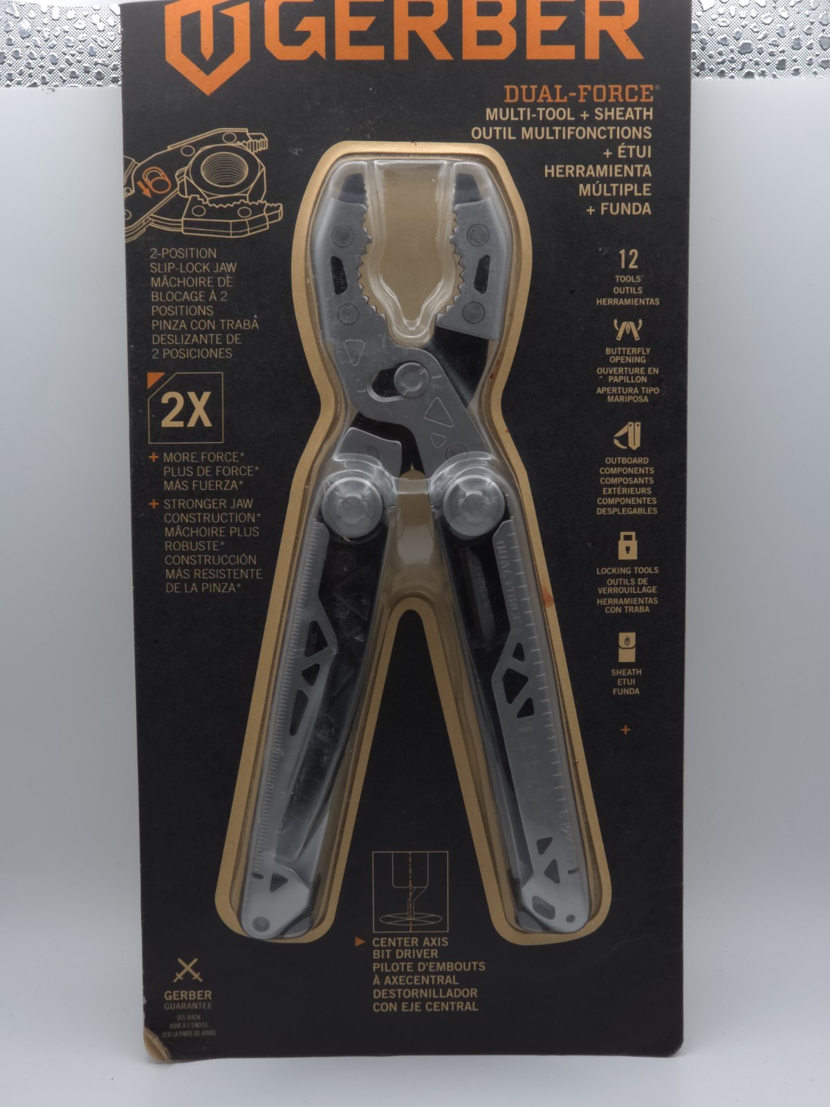 Dual Force Multi-Tool – Black/Silver + sheath 31-003586