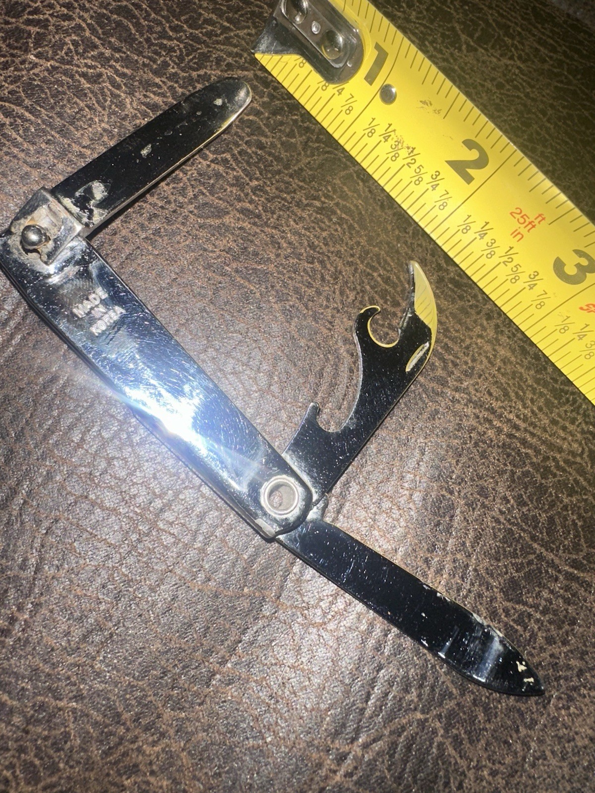 BELL 2.5″ Multi Tool Nail Clipper Stainless Steel with Knife & Bottle Opener