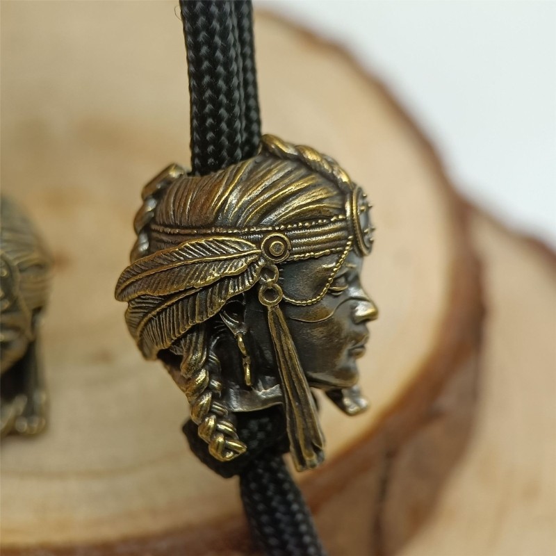 Tribal Female Soldier Lanyard Bead DIY Paracord Beads for Bracelets Pendants