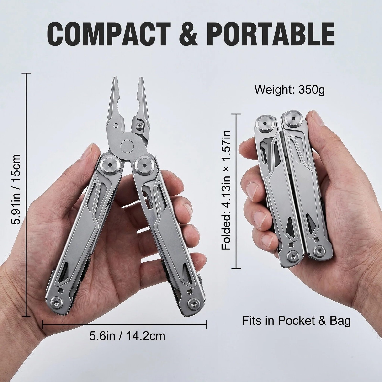 Multitool, 28-in-1 Stainless Steel Multi-Tool with Pocket Knife, -locking Pli…