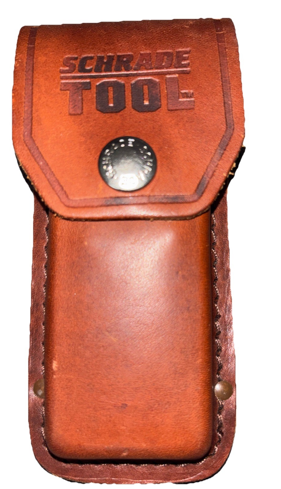 Schrade Tool Brown Leather Sheath (No Knife) Excellent Multi Tool Pouch