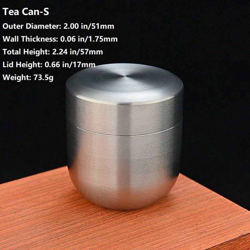 Pure Titanium Waterproof Pill Holder Organizer Container Jewelry Tea Storage Box