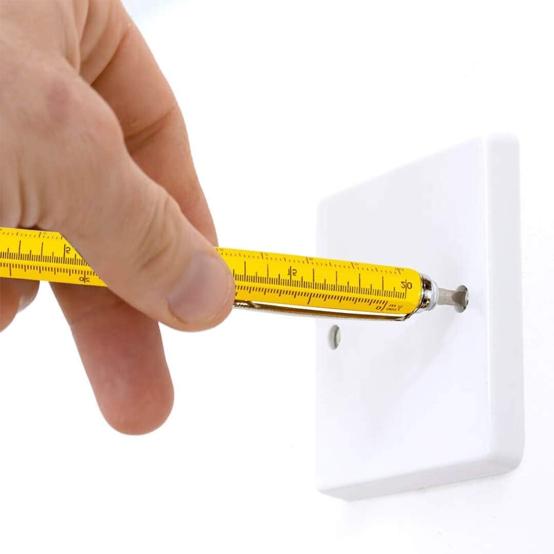 Compact Multitool Pen with Spirit Level and Screwdriver – Ideal Stocking Stuffer