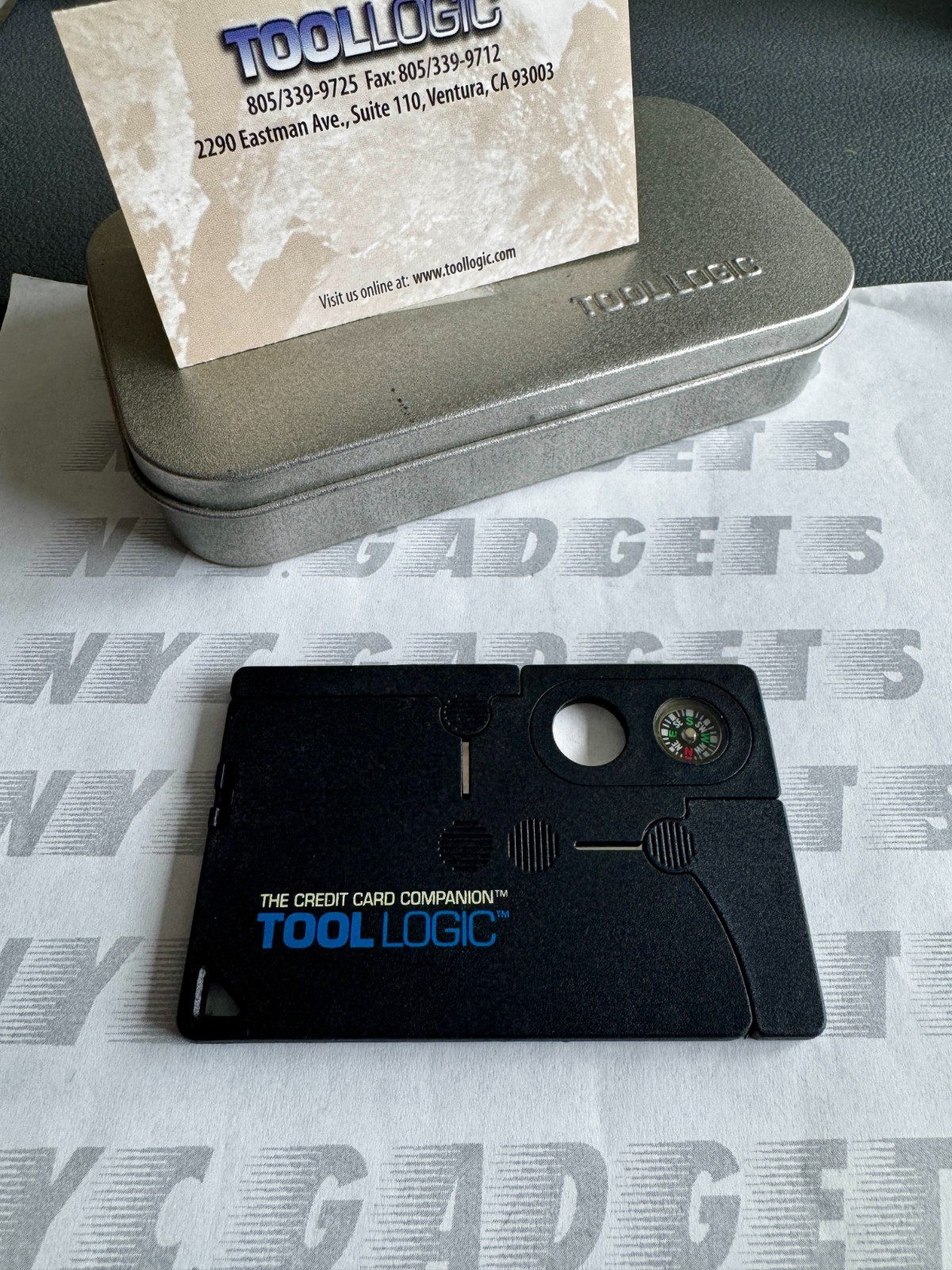 TOOL LOGIC CC1SB Credit Card Size Tool Companion w/ Case (AS-IS)