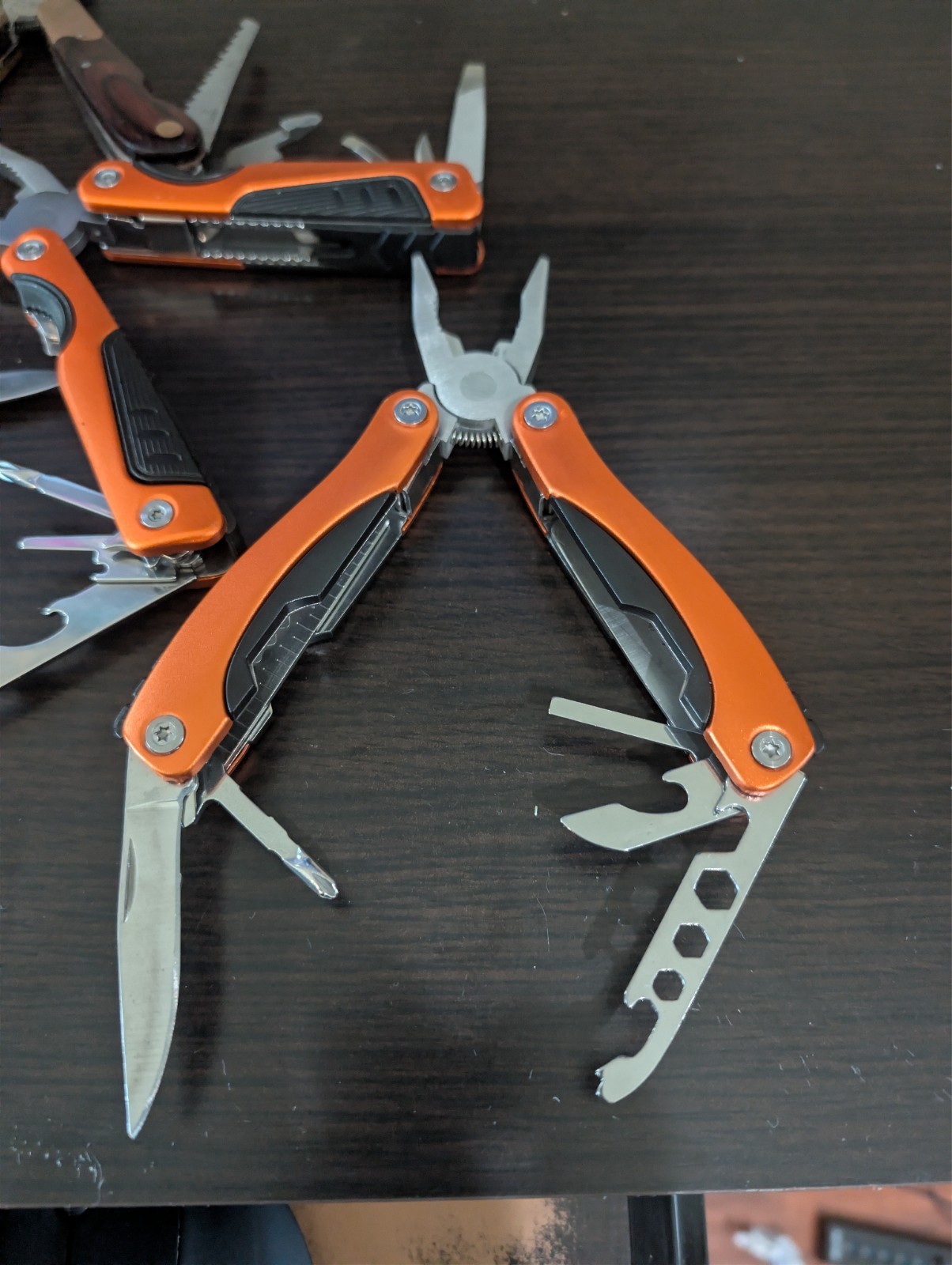 Lot of 5 Multi Tools Craftsman COAST Husky Pliers Knife Saw Screwdriver EDC