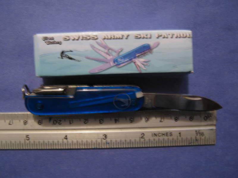 5 Frost Pocket Knives w/SWISS ARMY SKI PATROL/BANDIT 11
