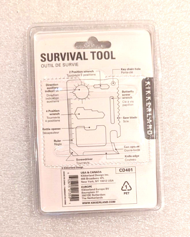Kirkland Pocket Survival Tool 11 Function, with Storage Pouch
