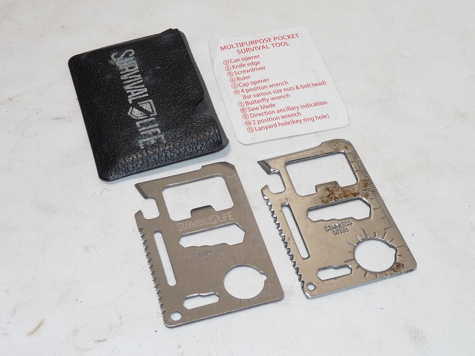 Survival Life 10-in-1 Credit Card Pocket Survival Multi-Tool