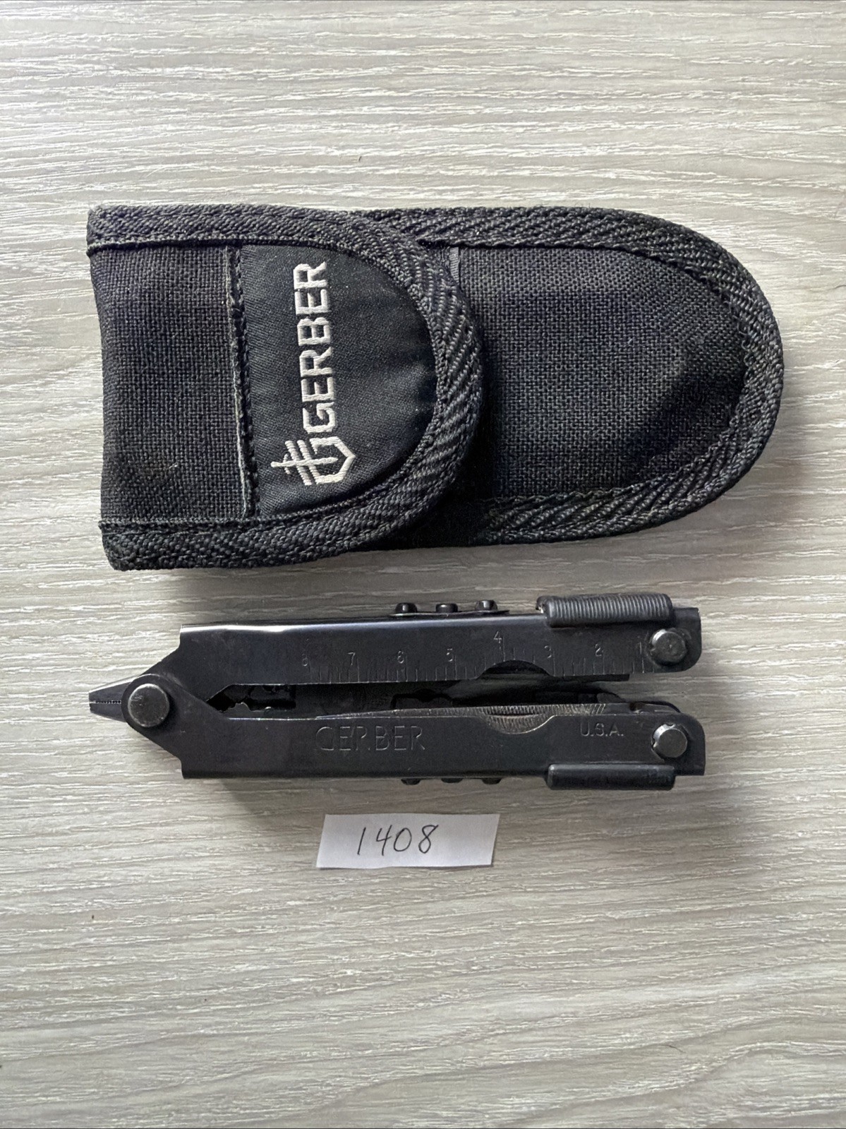 Gerber MP600 Multi-Tool Needle Nose Pliers Black Oxide W/ Sheath Tools Pictured