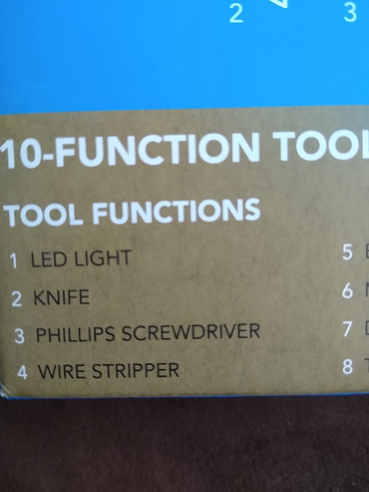 Columbia 10-Function Tool- Knife, Scissors, LED Light, etc. Brand New