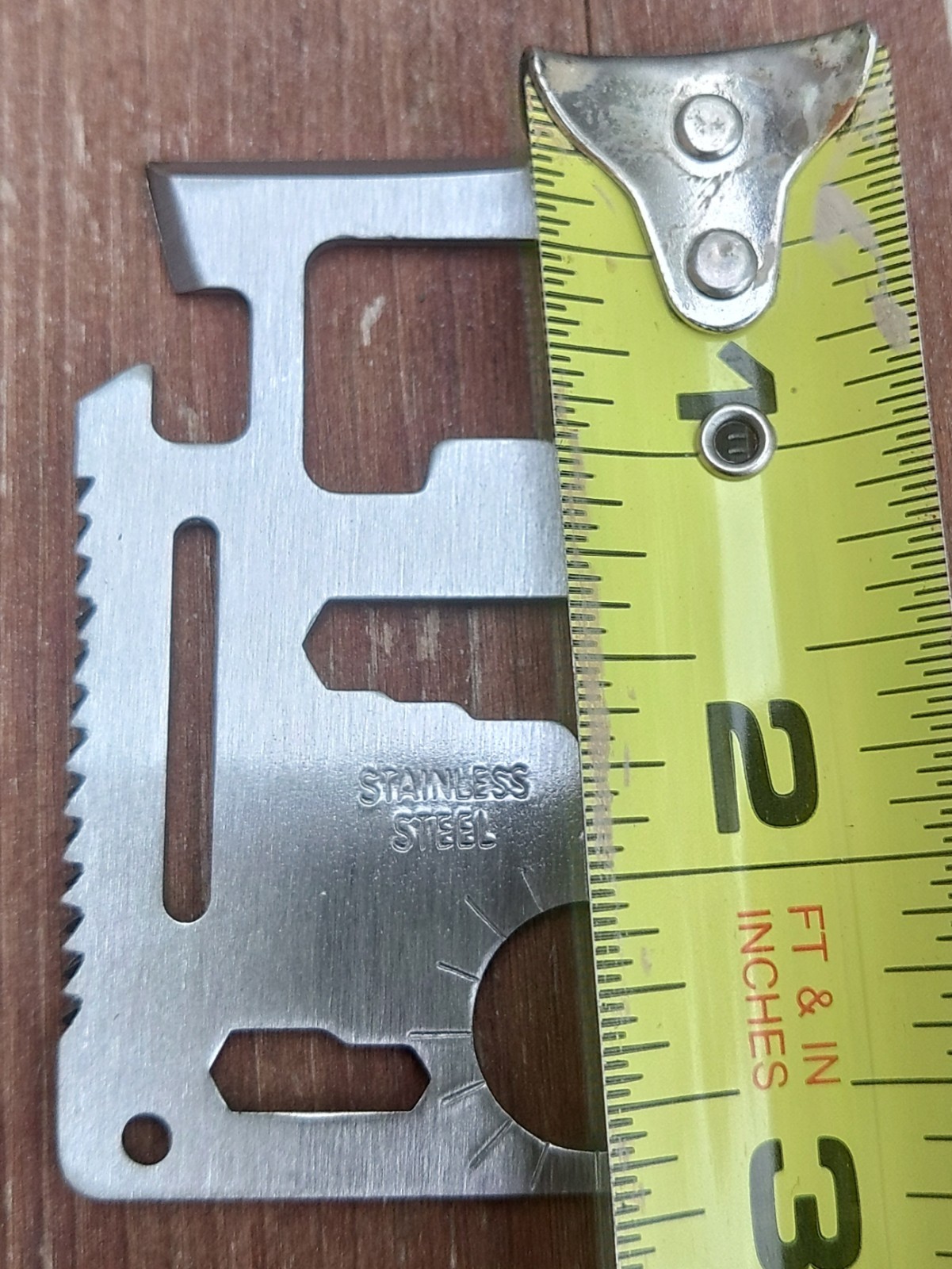 New Tactical 11 in 1 Survival Pocket Credit Card Multi-tool Stainless Steel