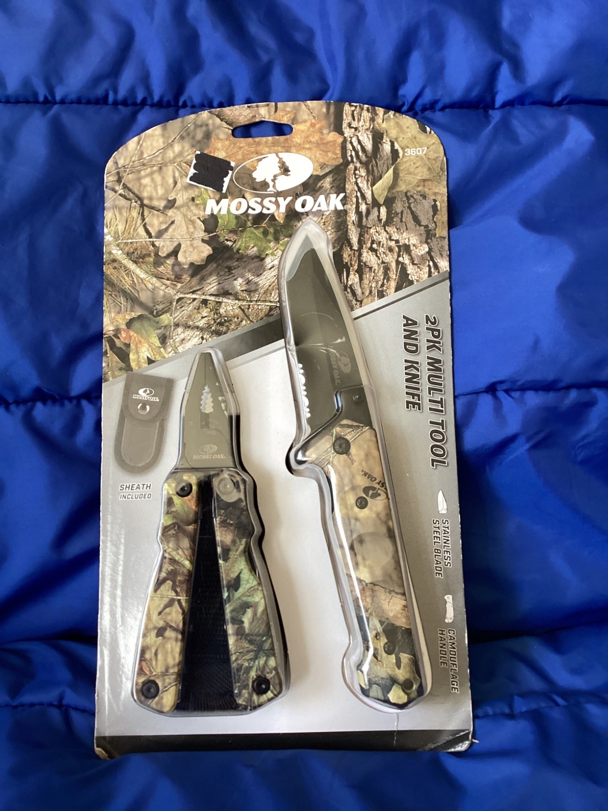 Mossy Oak #3607 2 Pack 15in1 Multi-tool & Knife with Sheath Factory Sealed