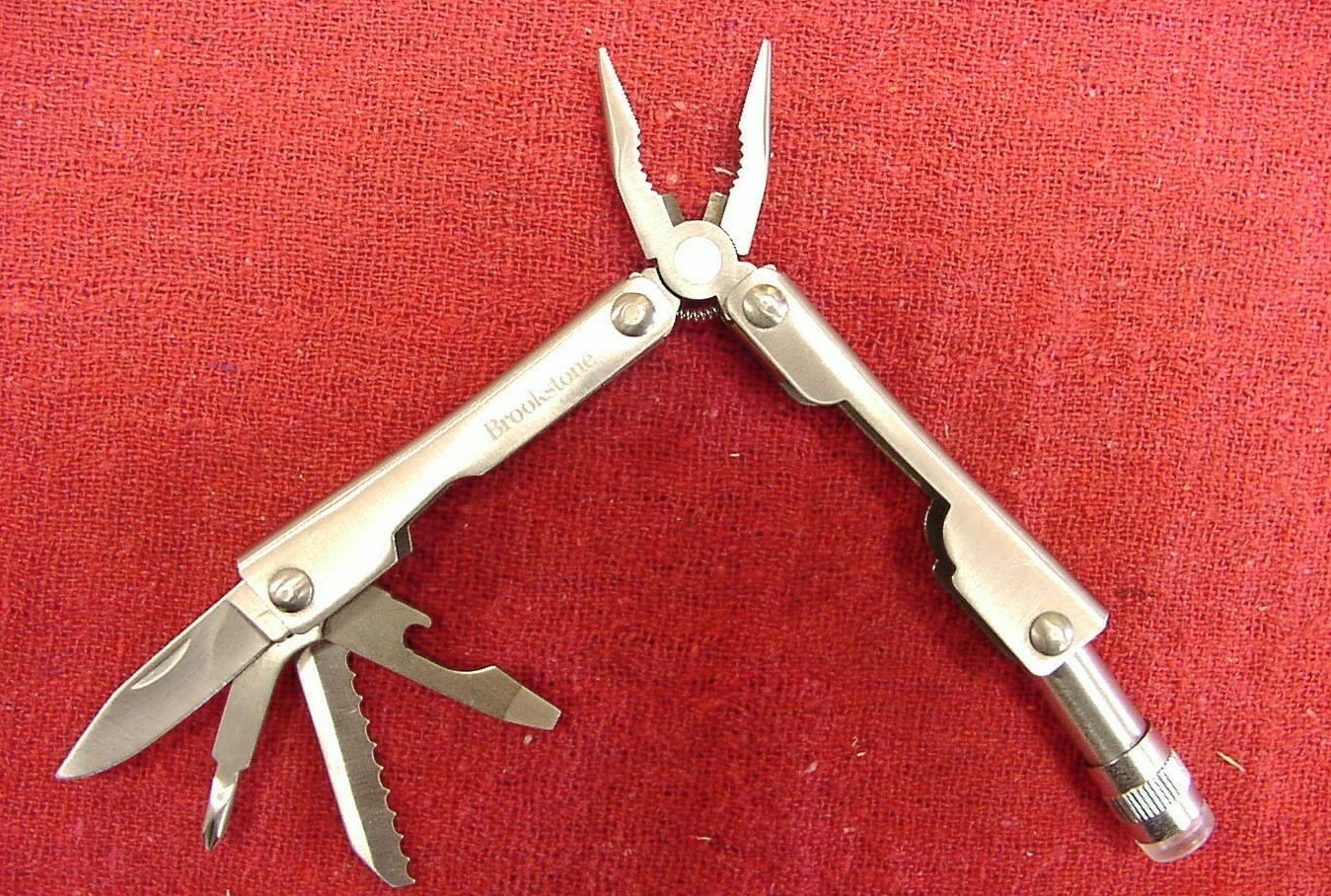 Brookstone 2-5/8″,7 Function Folding Pocket Tool,China,Excellent Condition,L@@K