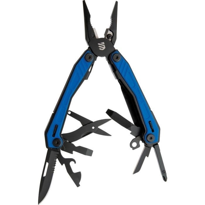 Blackhawk EDC Multi-Tool Black Stainless Steel Blue Zytel Handles – BHMT20BL