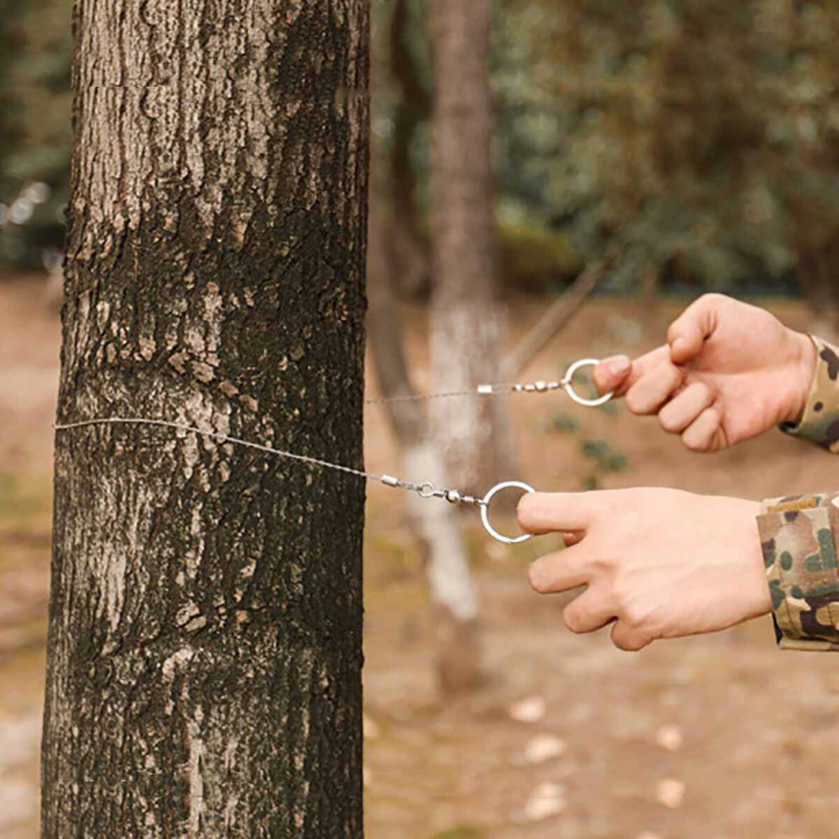 Outdoor Portable Wire Saw Wilderness Emergency Survival EDC Tool Pocket Rope Saw