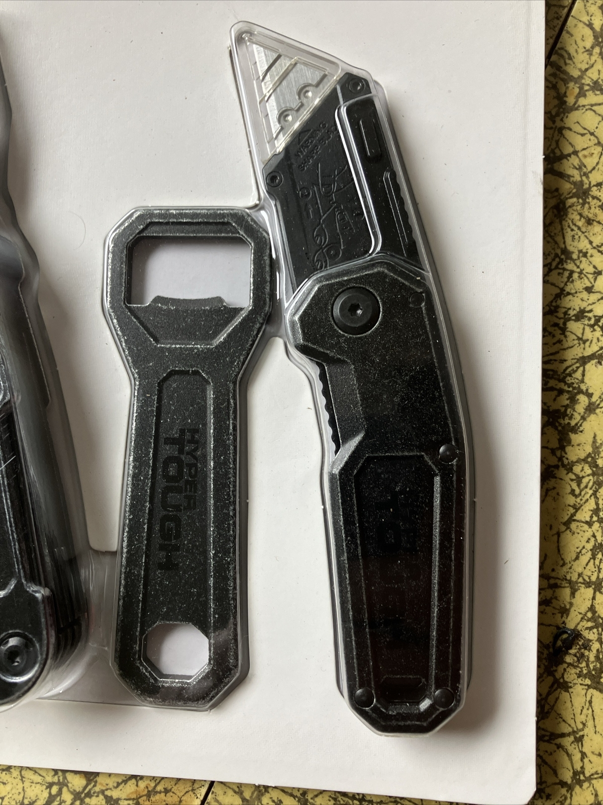 Hyper Tough 3 Piece Multi Tool /Bottle Opener And Knife Set / Stainless Steel