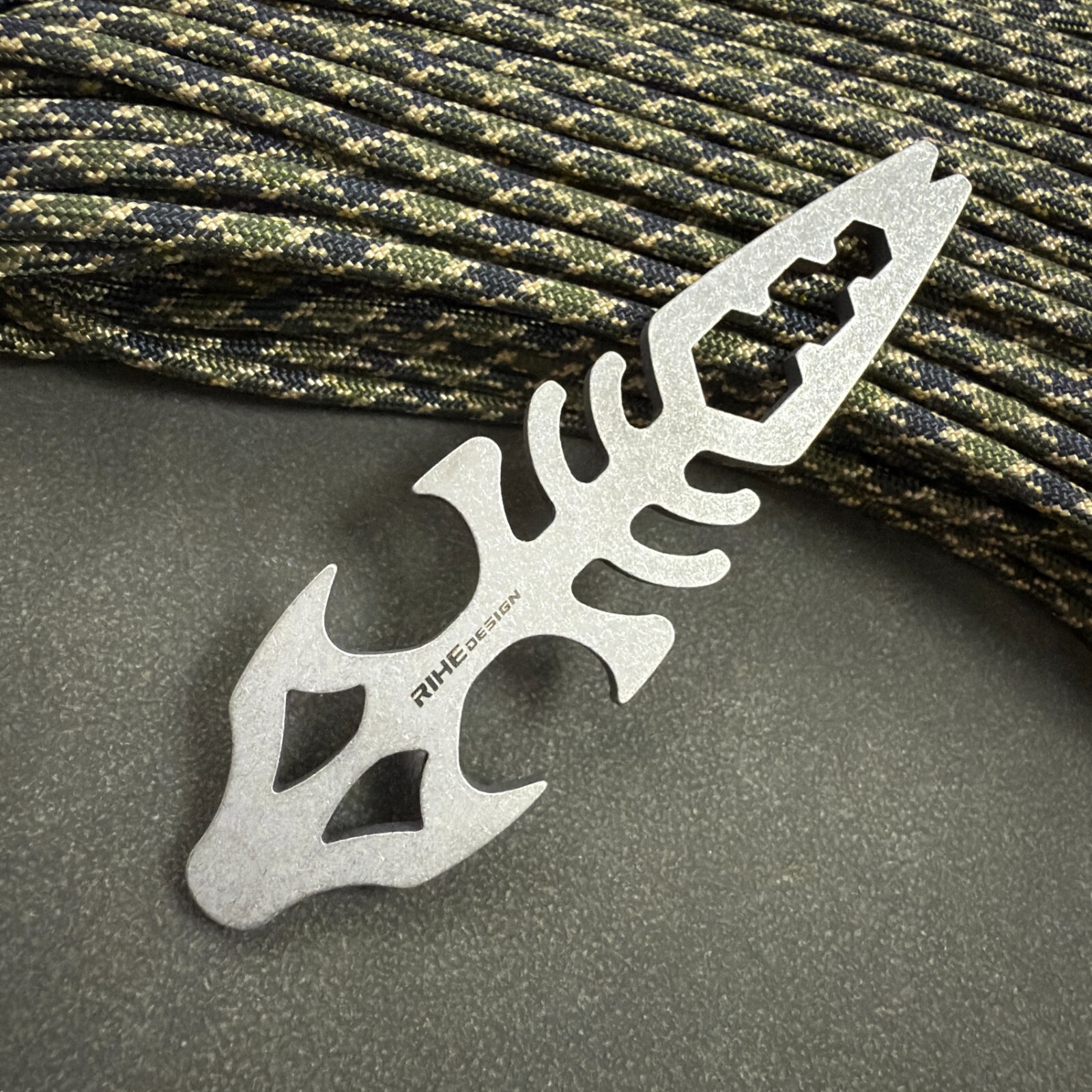 RIHE Design TC4 TITANIUM outdoors PRY Bar TOOL EDC bottle opener Keel design