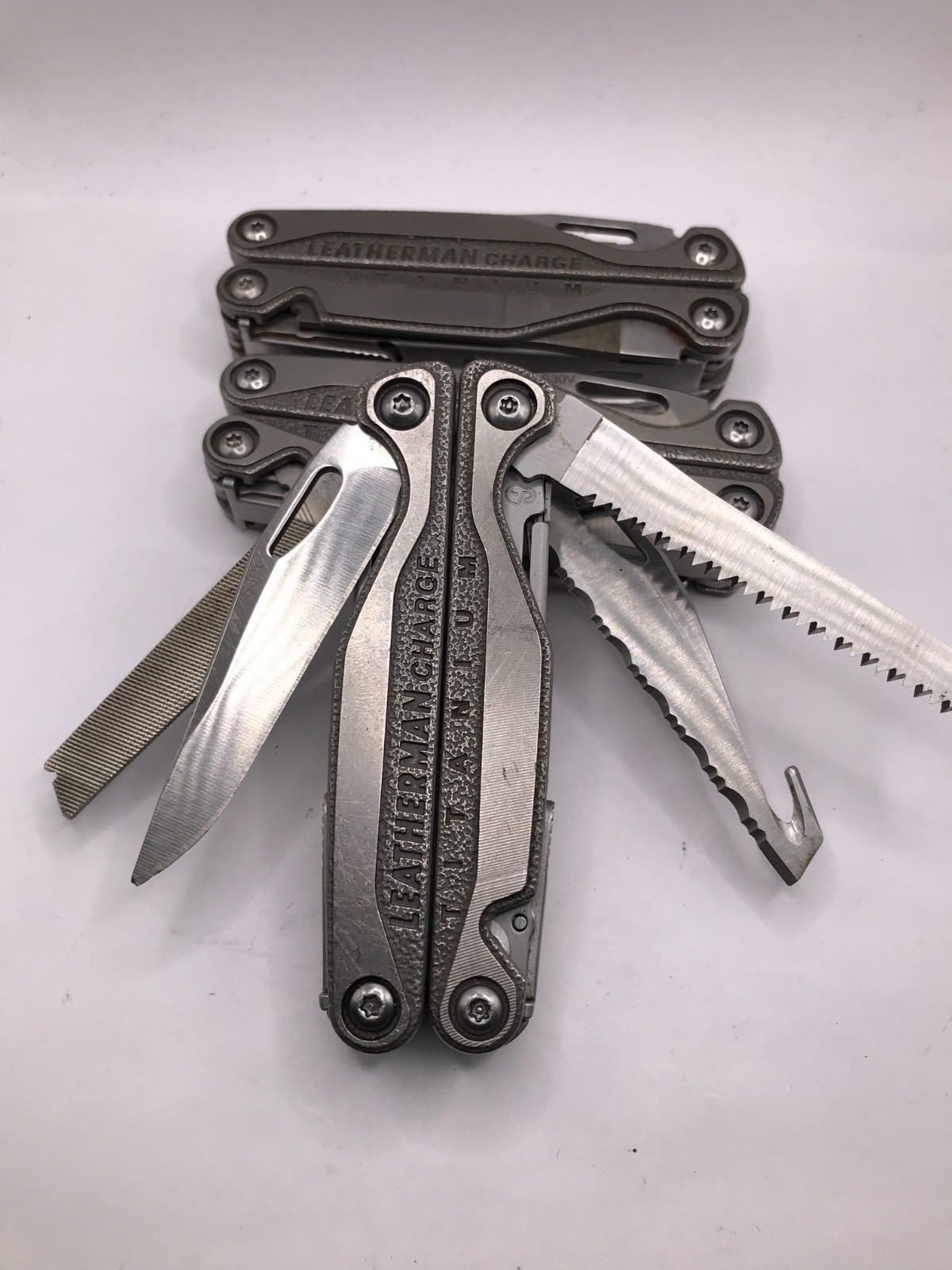 Leatherman Charge TTI Gen1 Titanium S30V New Style Handle scales USED
