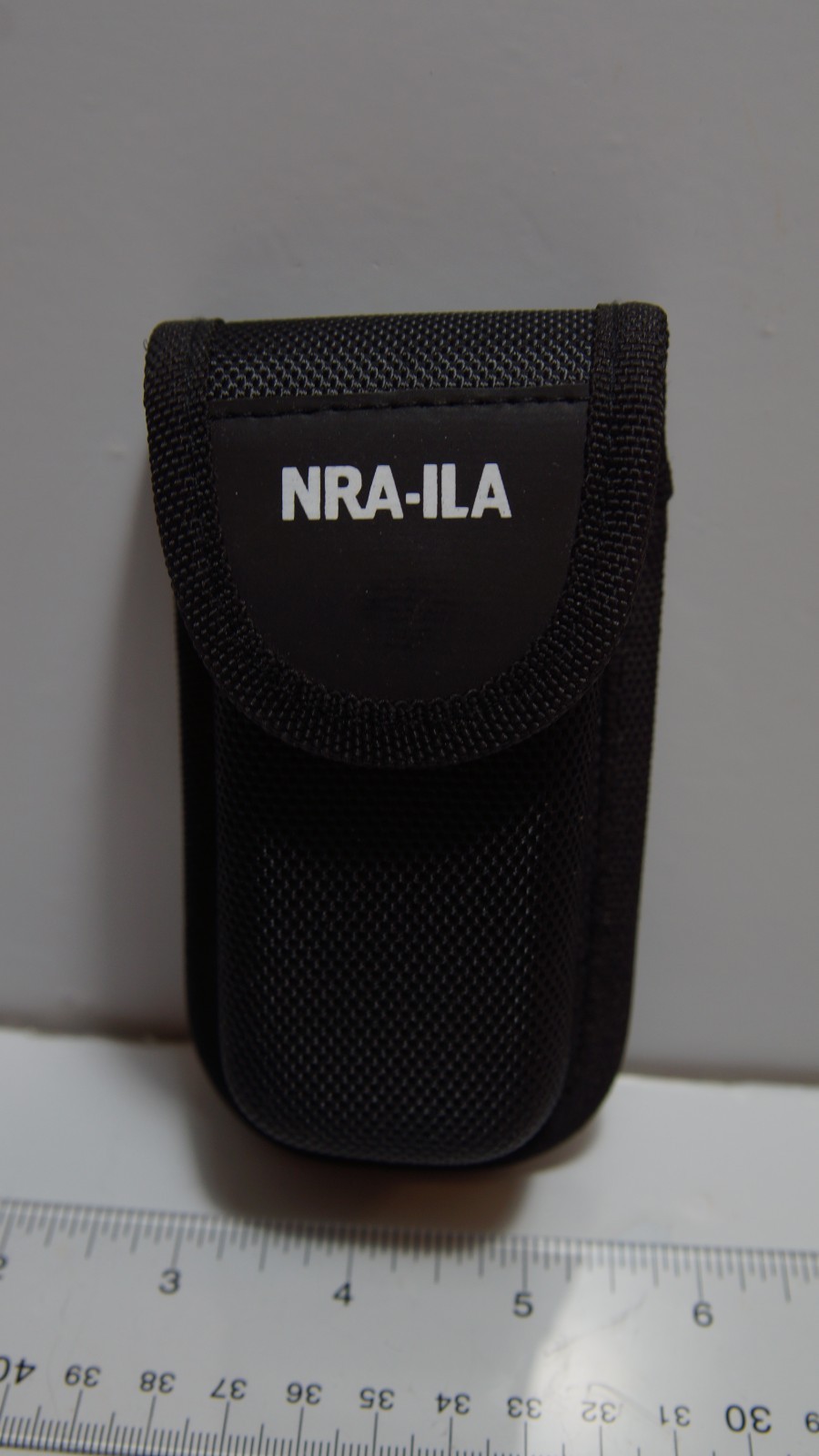 NRA‑LIA Black Multi‑Tool w/ Bits & Nylon Sheath – Knife Saw Pliers Set