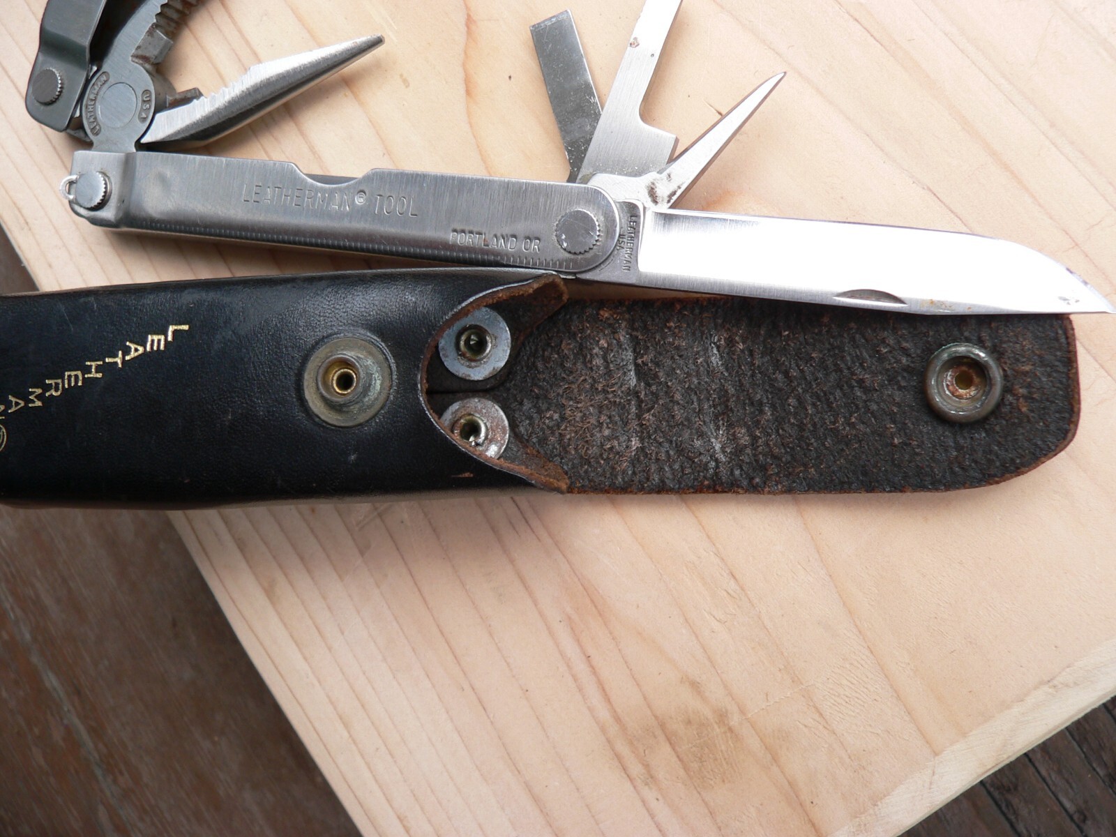 Leatherman No. 9680 Multi Tool with Leather Sheath Made in USA