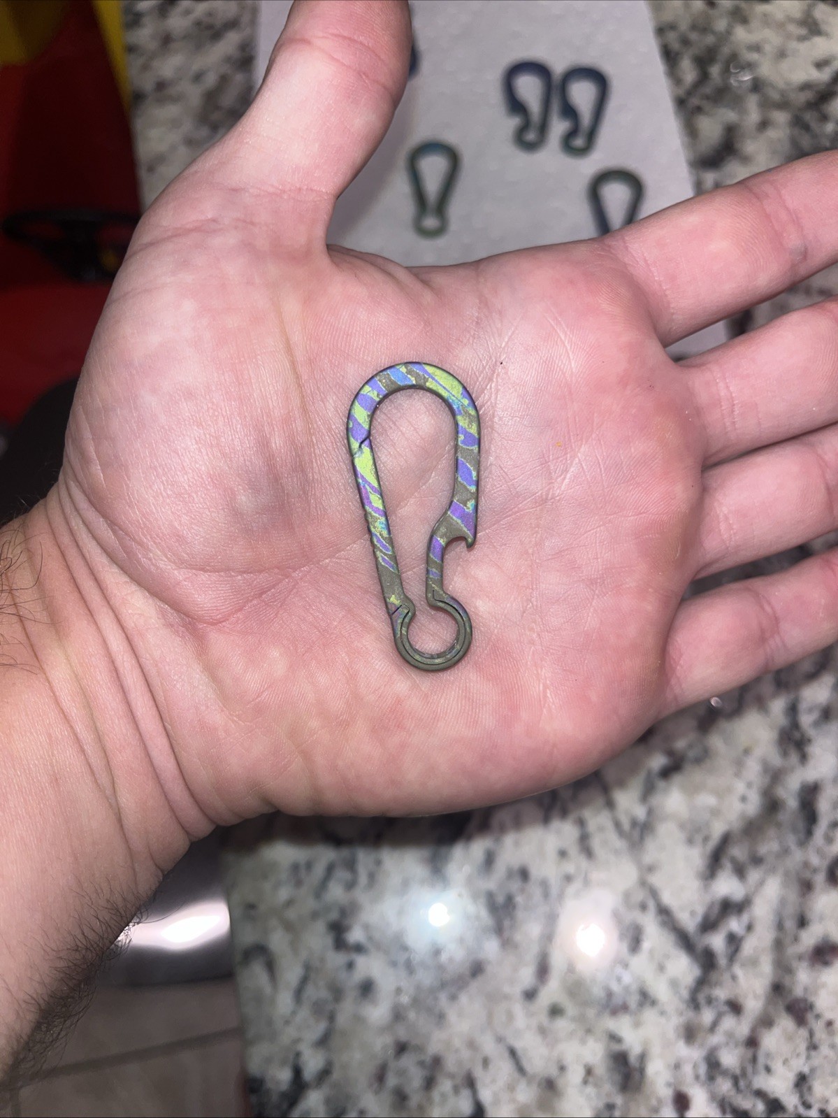 Anodized Titanium Keychain Multi-Tool Bottle Opener Minimalist EDC