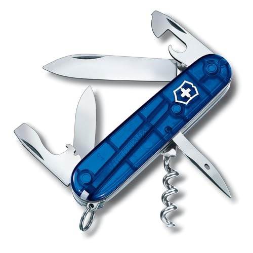 Victorinox Unisex’s Spartan Officer’s Knife Blue Transparent Pocket SizeNEW