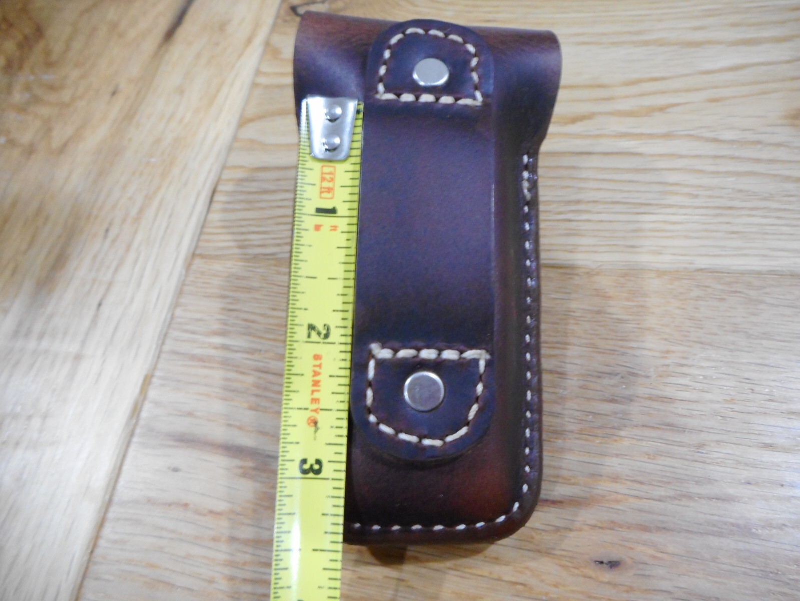 Leatherman Wave Crazy Horse leather sheath. POW-MIA snap. Sheath only.