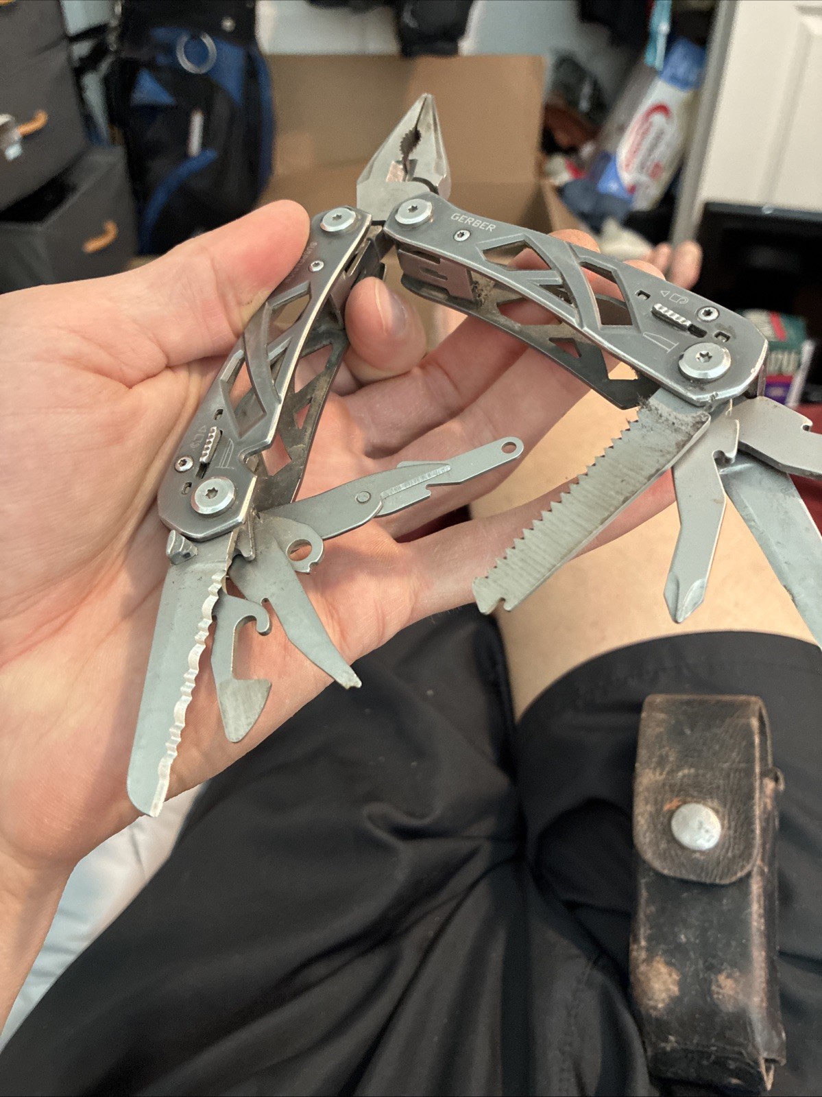 Gerber Suspension Multi Tool Pliers With Sheath Great Condition Tool