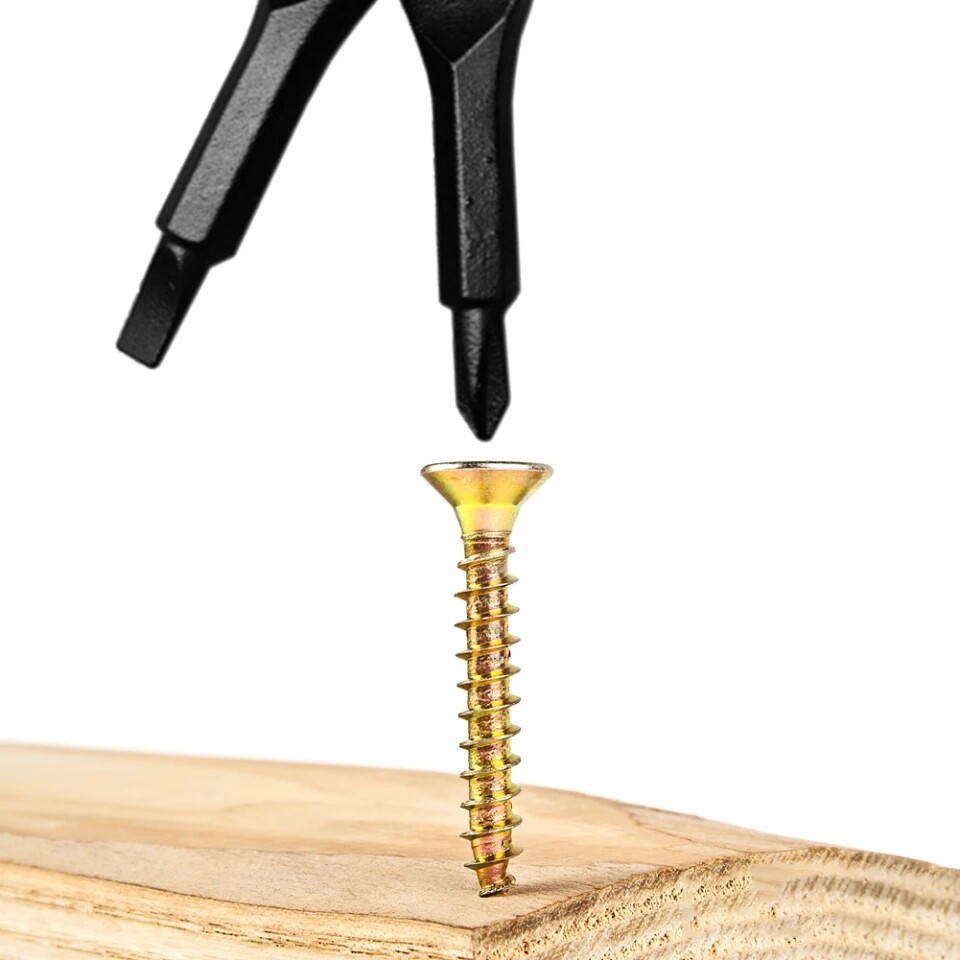 4 In 1 Screwdriver Keychain Set EDC Pocket Tool Hex Nut Wrench Key Ring