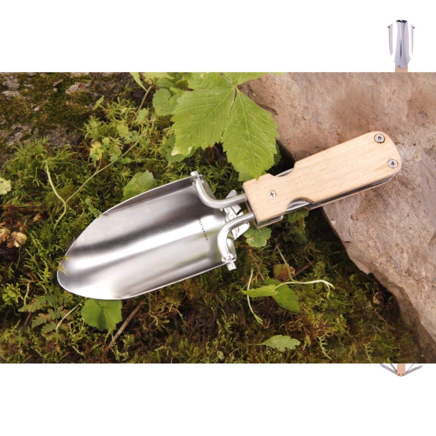 Stainless Steel Pocket Multi Tool with Beechwood Handle – Perfect for Gardeners
